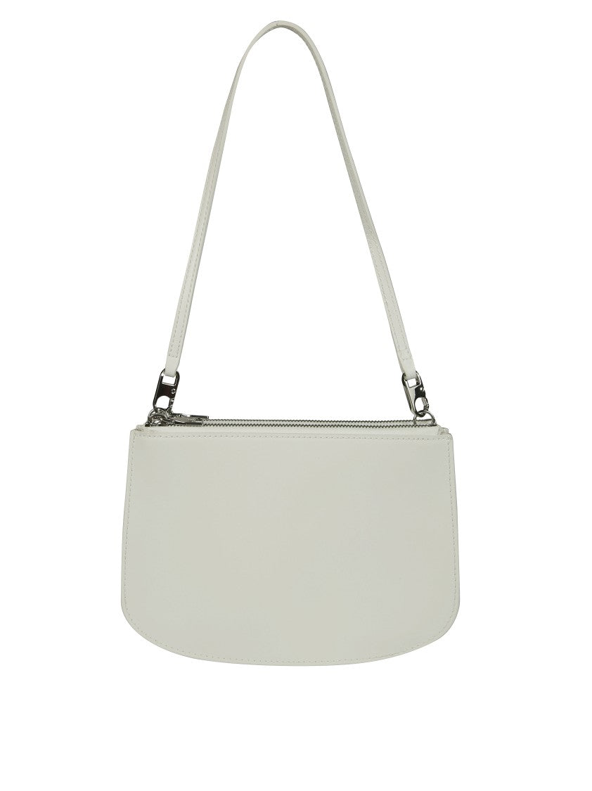 Diesel White Shoulder Bag With Embossed Logo
