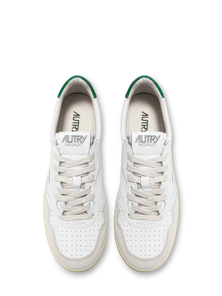 Autry Low-Top Sneakers With Suede Accents And Padded Collar