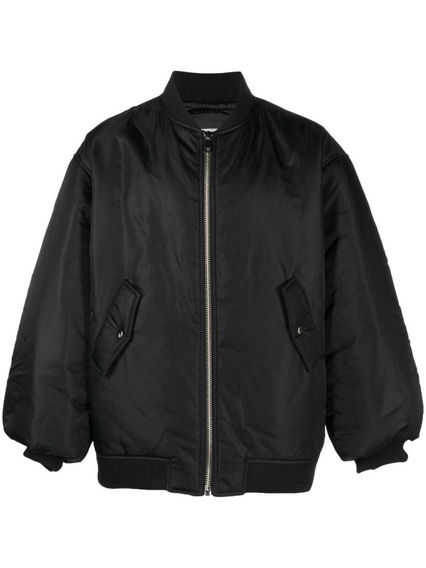 The Frankie Shop Boxy Oversized Jacket With Puffed Sleeves