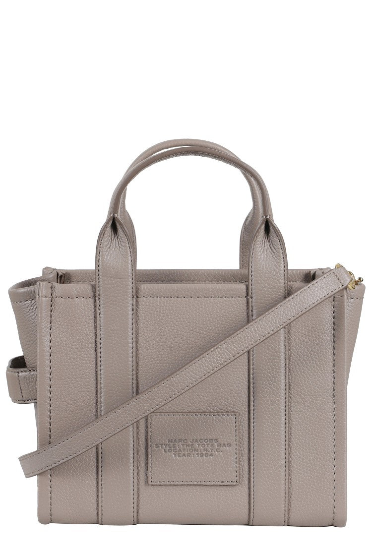 Marc Jacobs Structured Small Tote With Adjustable Strap And Embossed Logo