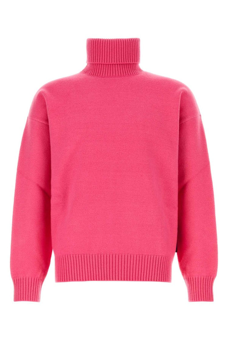Gucci Dark Pink Stretch Wool Blend Sweater
