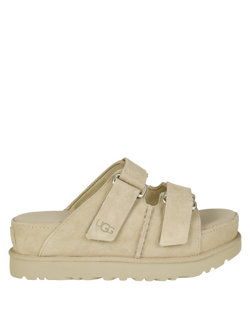 Ugg Suede Slide Sandals With Adjustable Straps