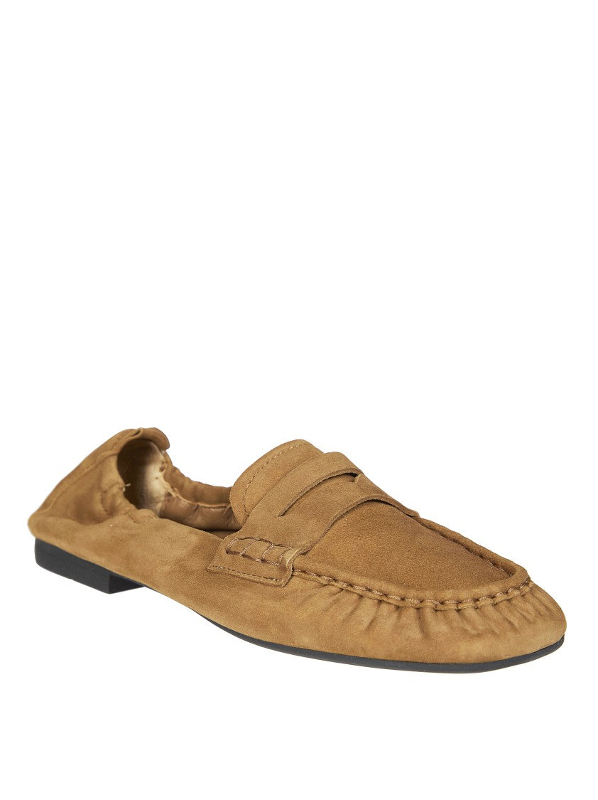 Copenhagen Warm Tan Stitched Slip-On Moccasins