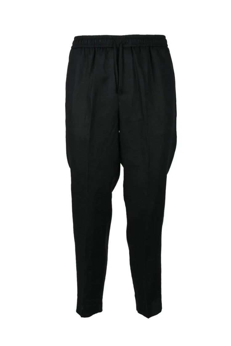 Bonheur Black Linen Pants