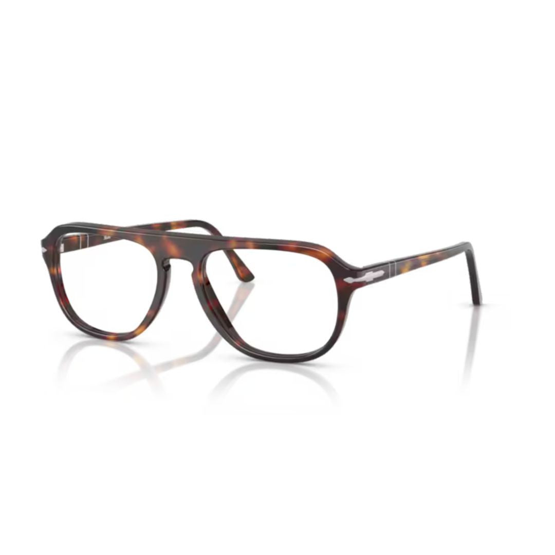 Persol 0Po3368v Aviator-Inspired Tortoiseshell Sunglasses With Refined Metallic Detail