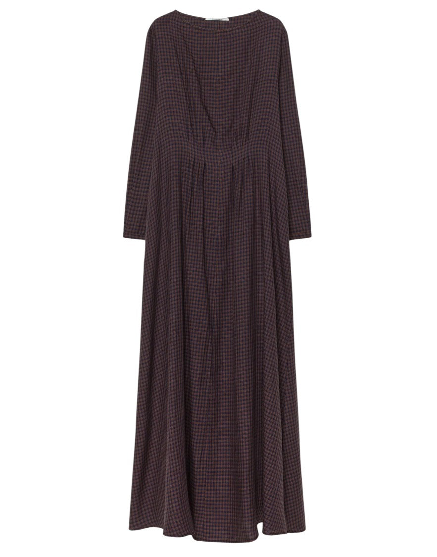 Pomandère Gingham Flannel Maxi Dress