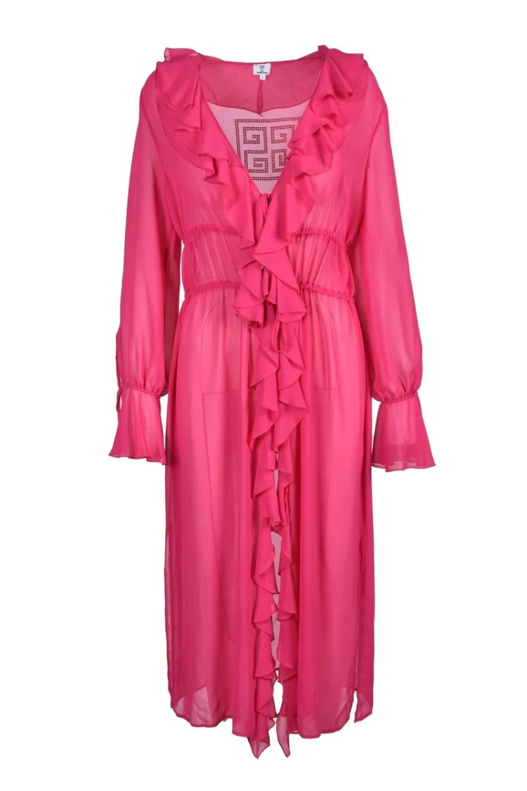 Gil Santucci Fuchsia Polyester Dress