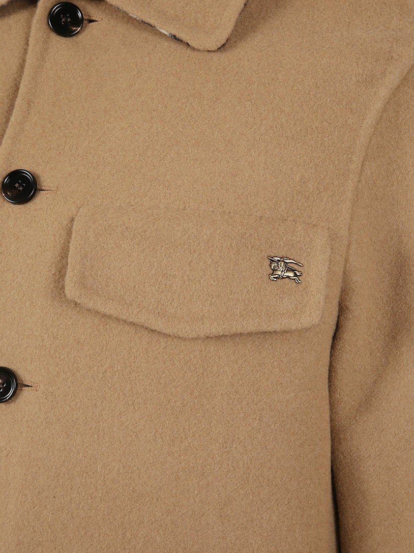 Burberry Light Brown Wool Twill Jacket