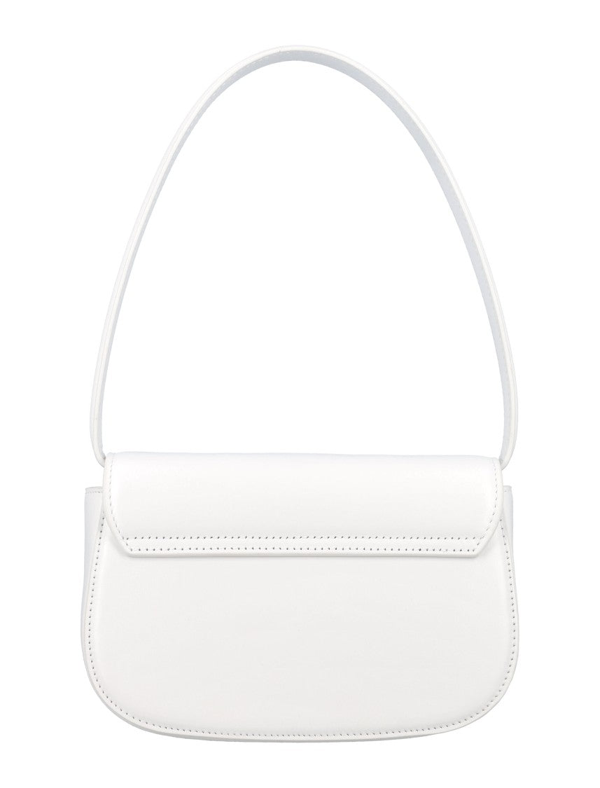 Diesel White 1Dr Leather Shoulder Bag