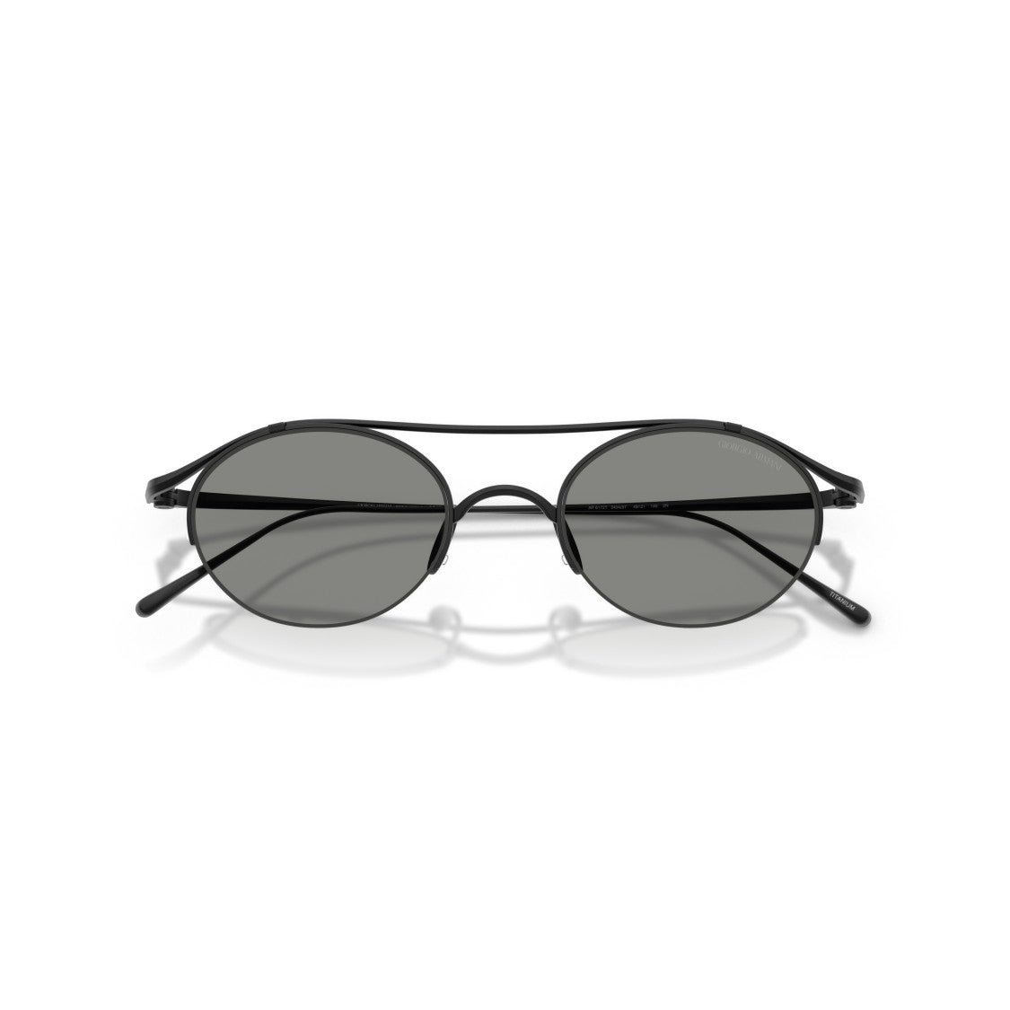 Giorgio Armani 0Ar6172t Titanium Frame Sunglasses With Oval Lenses