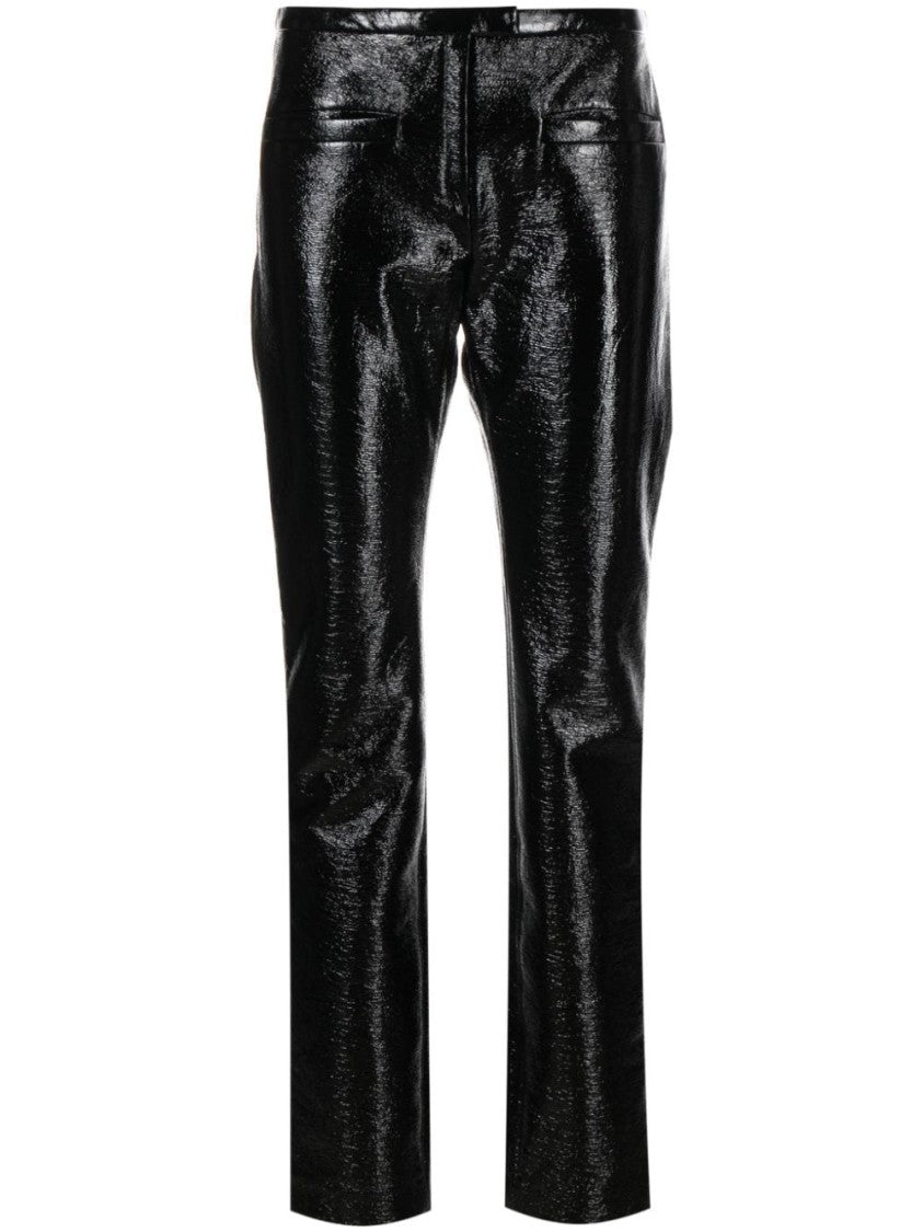 Courrèges Crinkled Patent Vinyl Trousers