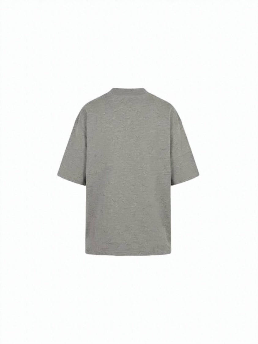 Kaptain Sunshine Heathered Grey Short-Sleeved T-Shirt With Classic Crew Neckline