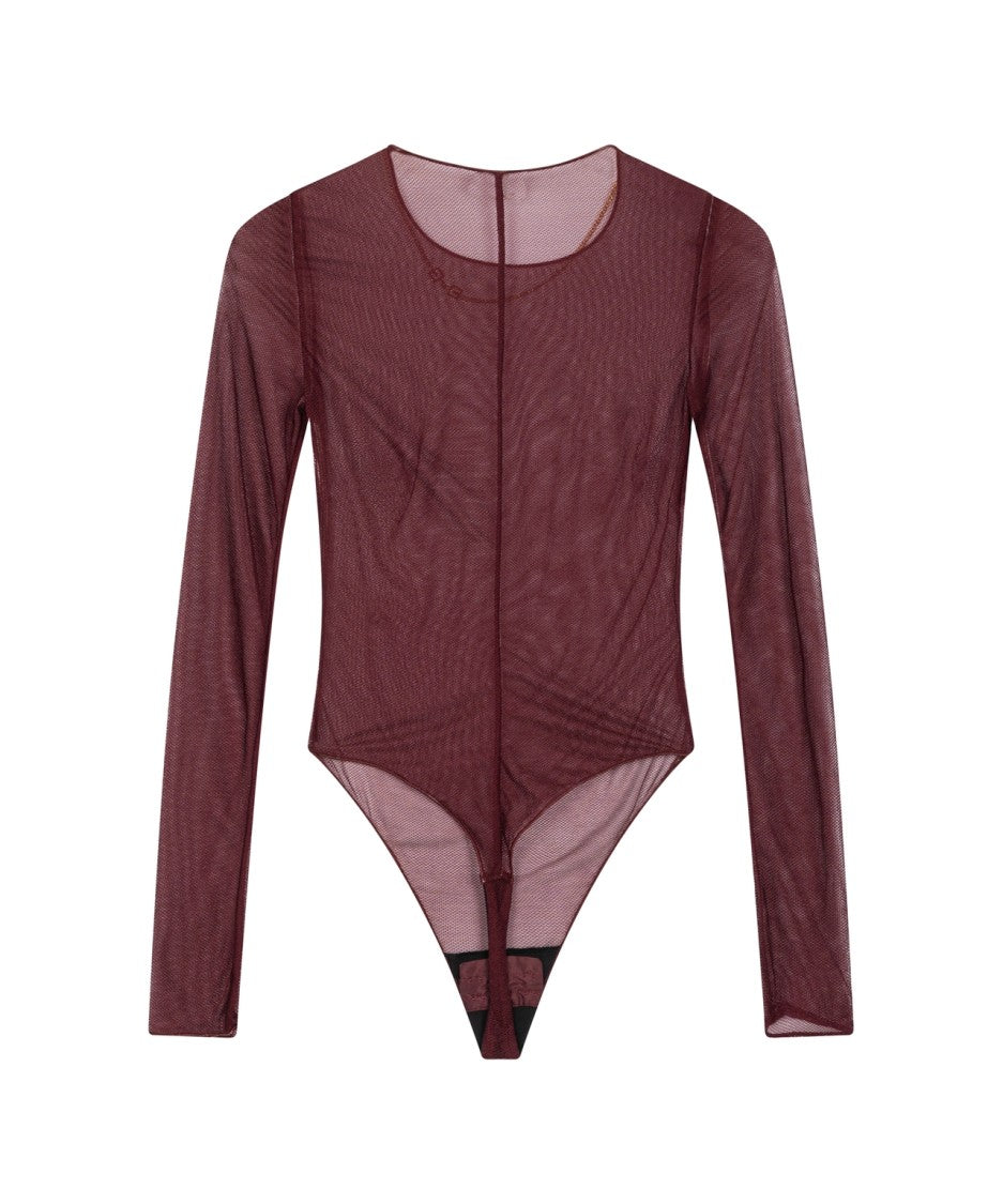 Elisabetta Franchi Knit Bodysuit With Chain Detail