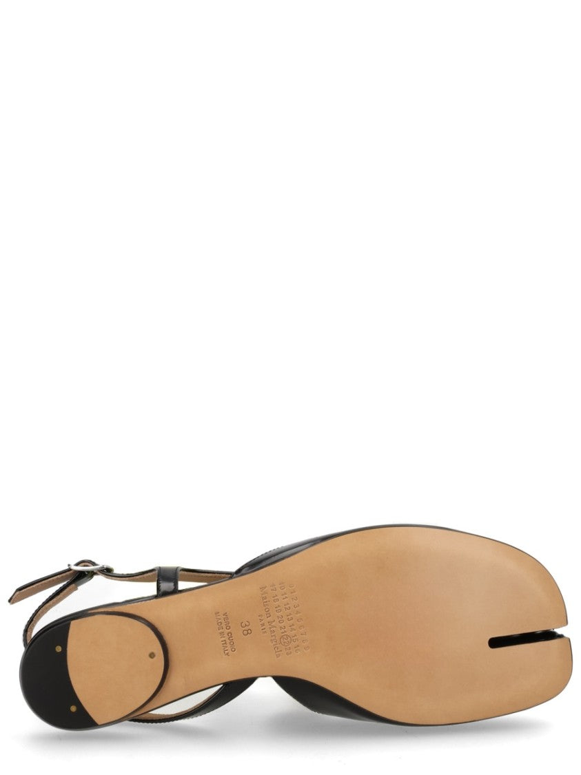 Maison Margiela Tabi Slingback Split-Toe Leather Flats