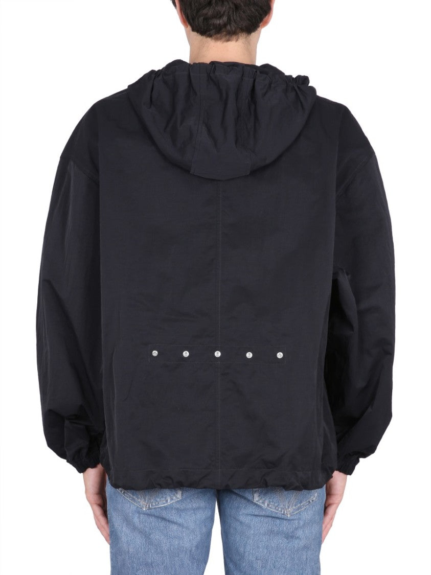 Bottega Veneta Minimalistic Jacket With Adjustable Hood And Pouch Pocket