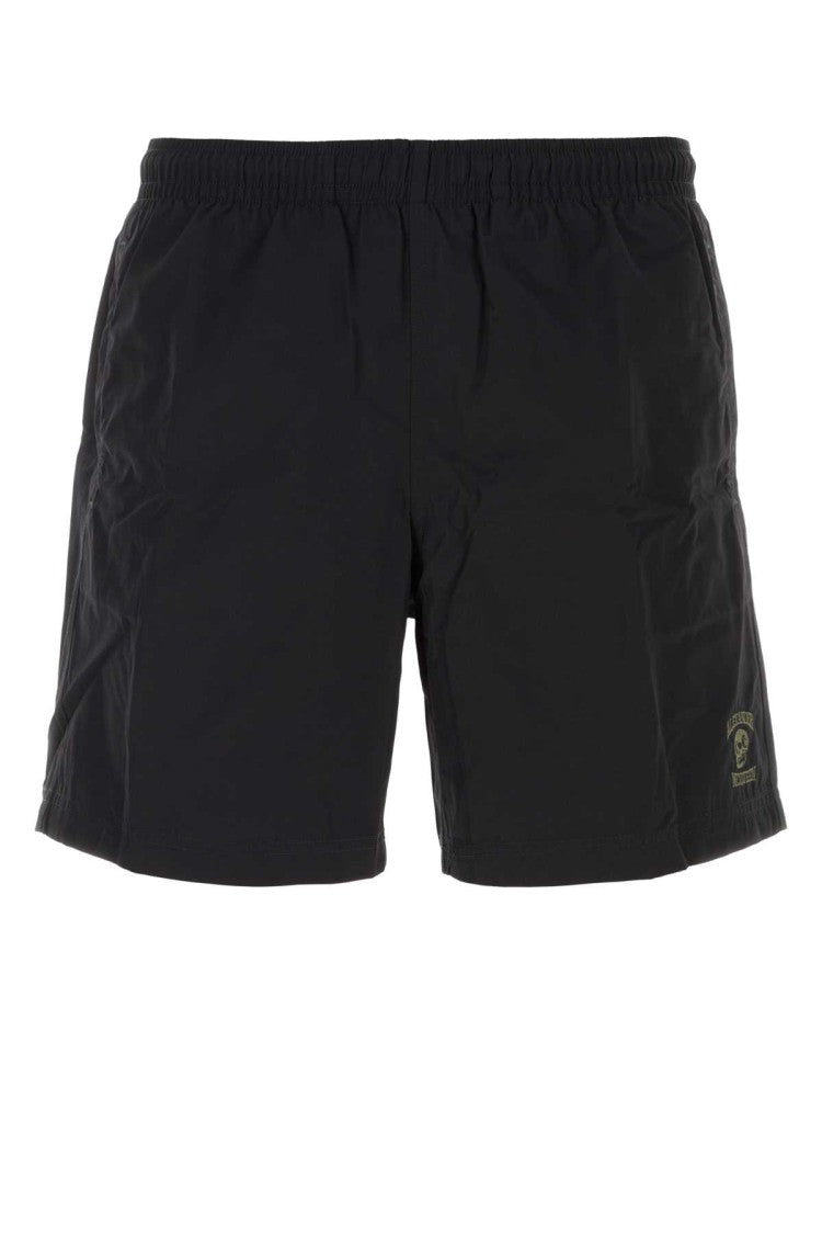 Alexander Mcqueen Black Nylon Swimming Shorts