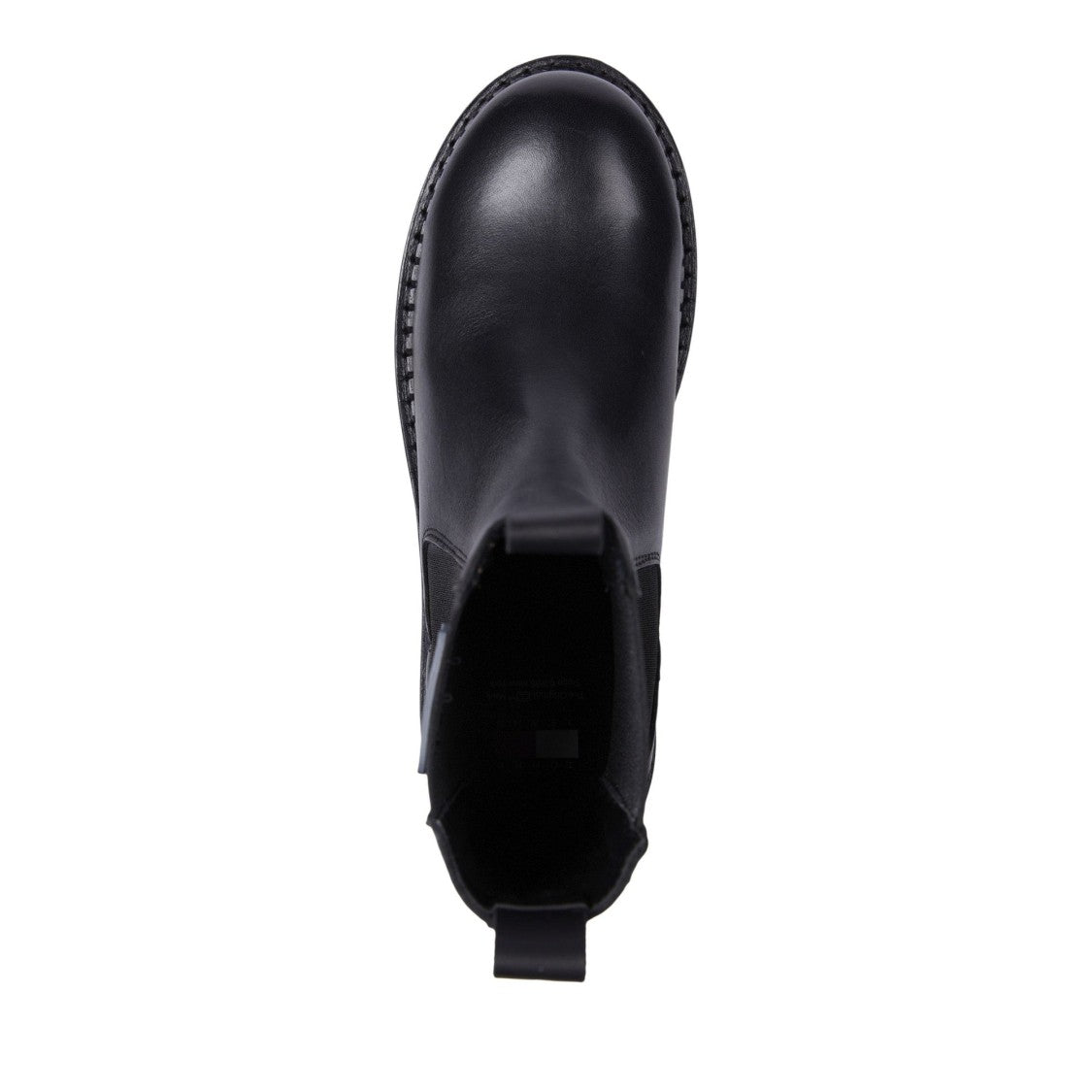 Tommy Jeans Black Urban Leather Slip-On Chelsea Boots