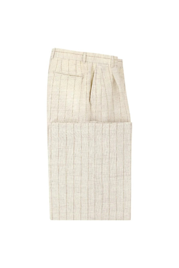 L.B.M. 1911 Ivory Wide-Leg Palazzo Pants