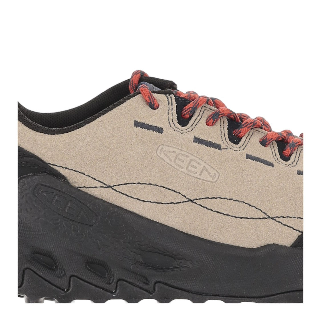 Keen Beige Jasper Zionic Mesh-Lined Leather Sneakers