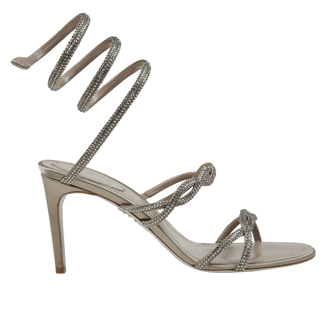 René Caovilla Braid Cleo Taupe Sandals 105