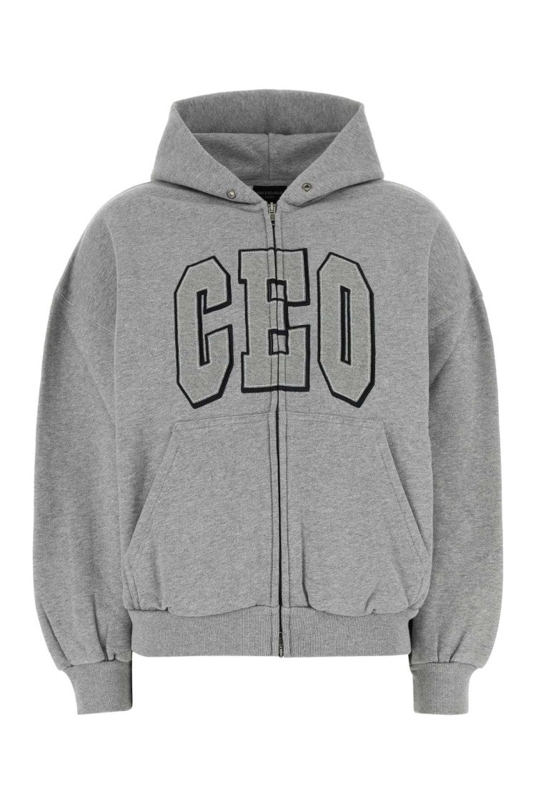 Balenciaga Grey Cotton Sweatshirt