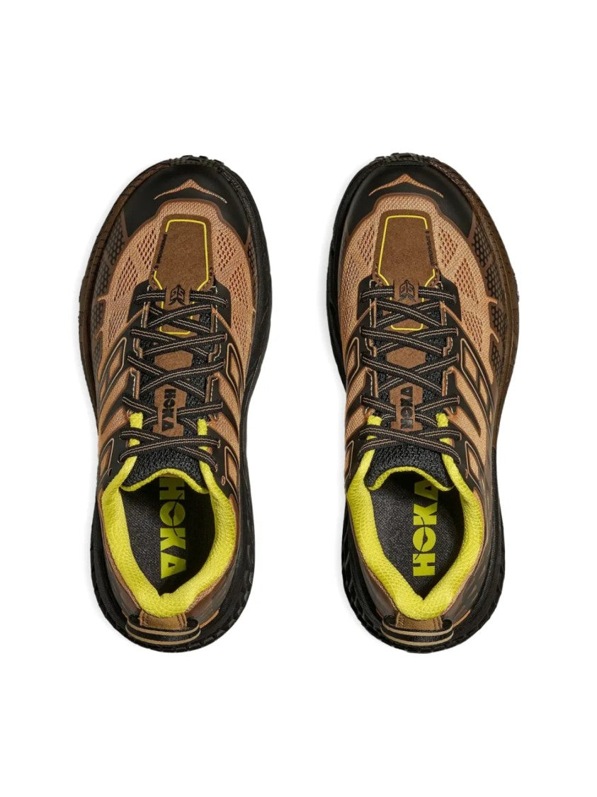 Hoka Dark Chocolate Speedgoat 2 Textile Rugged Sneakers