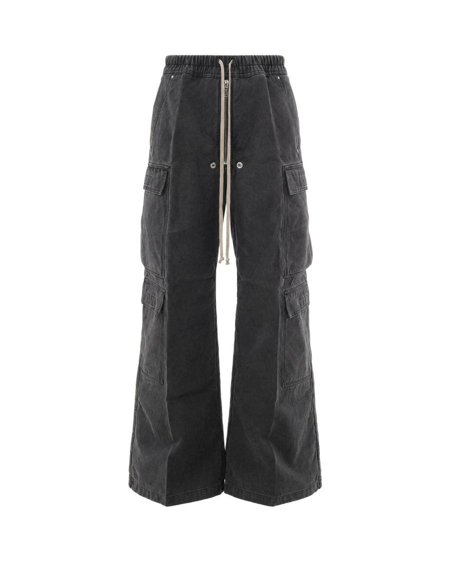 Drkshdw By Rick Owens Gravel Double Cargo Jumbo Belas Wide-Leg Pants