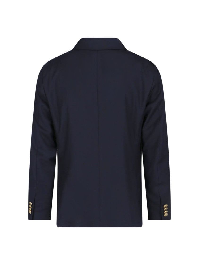 Tagliatore Double-Breasted Blazer – Blue