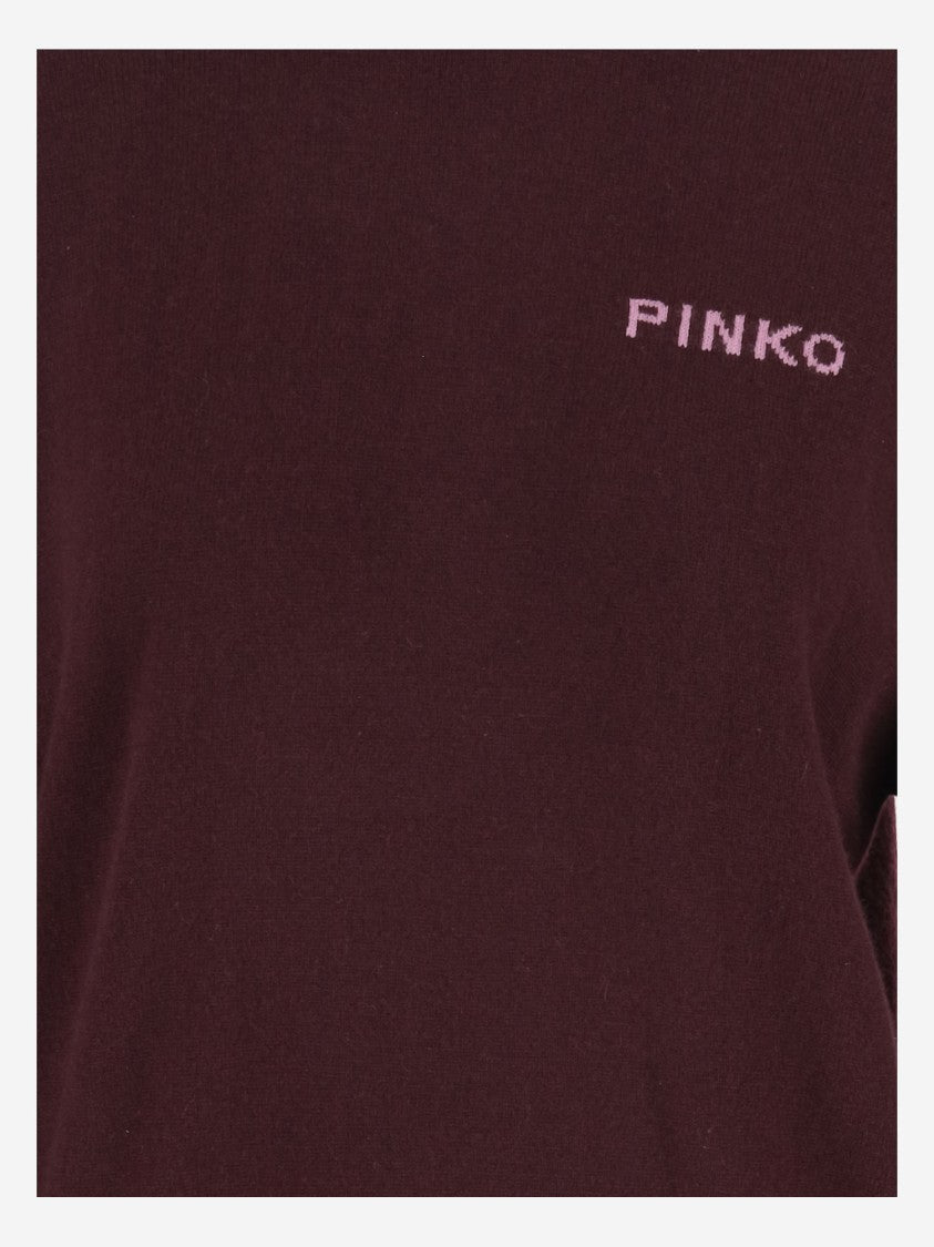 Pinko Wool And Cashmere Logo Sweater