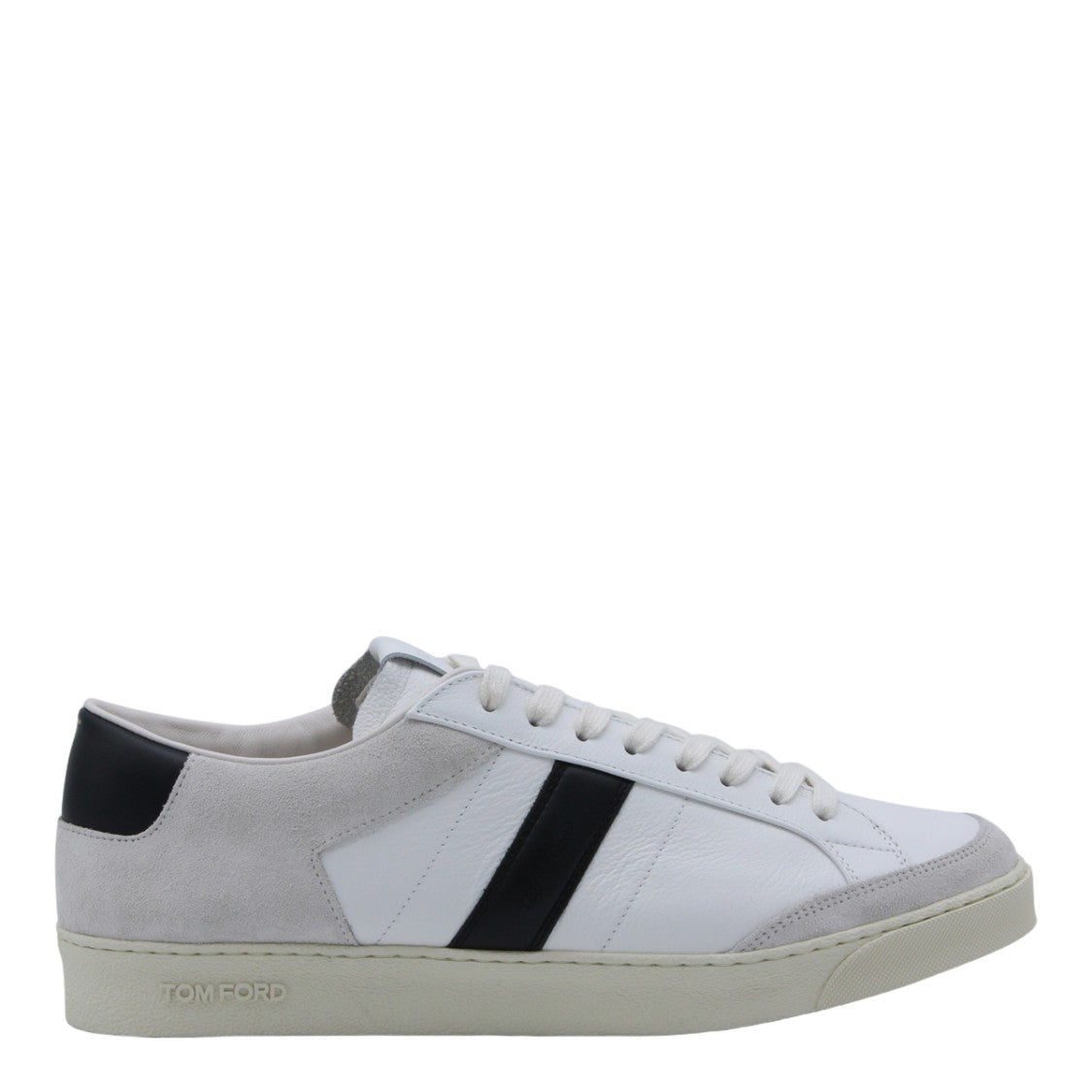 Tom Ford Low-Top Sneakers With Grey Suede Overlays