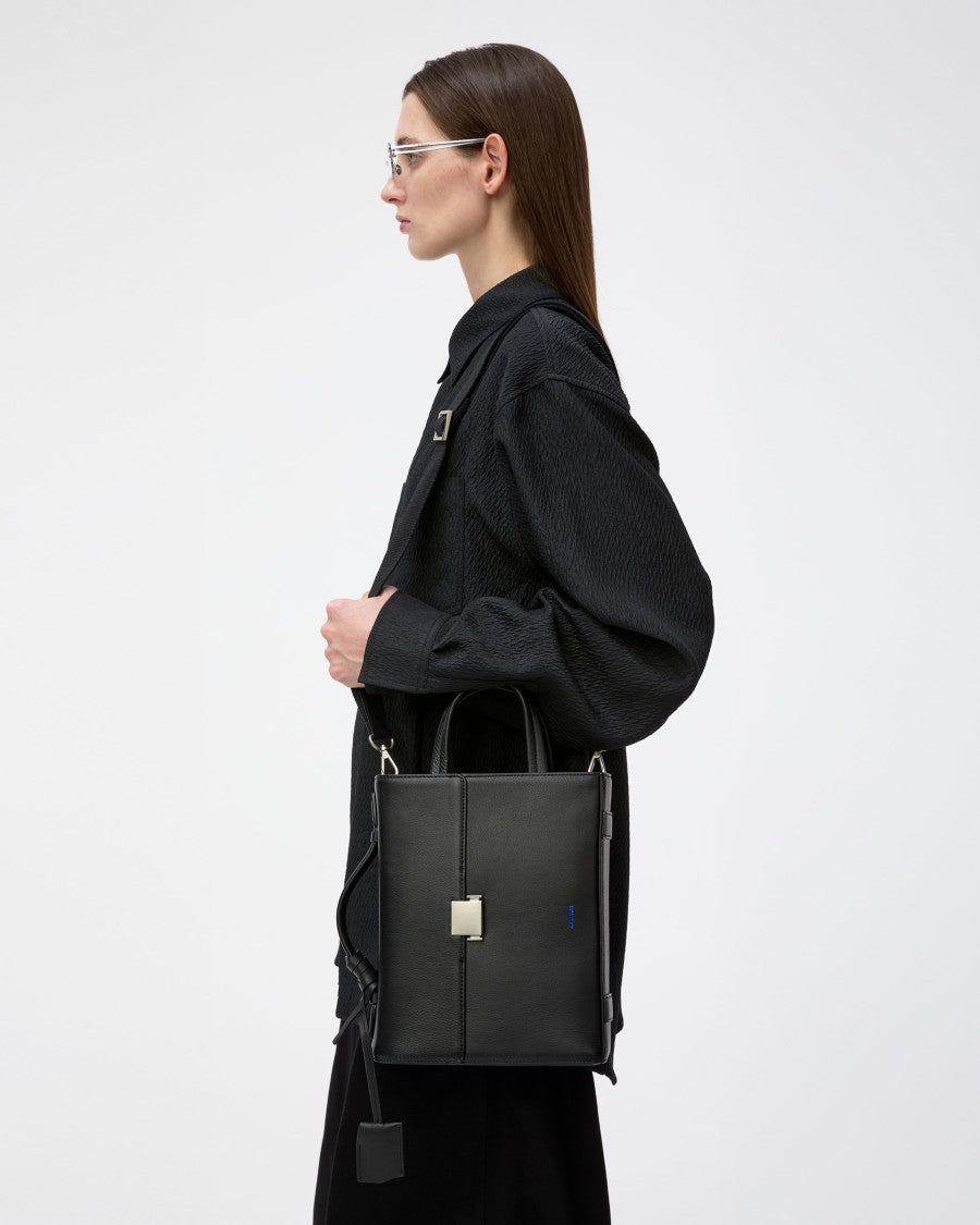 Adererror Structured Grained Leather Tote Bag