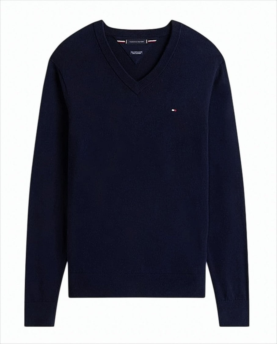 Tommy Hilfiger Refined V-Neck Sweater In Pima Cotton
