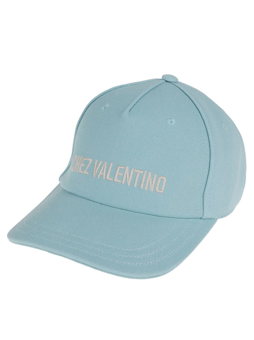 Valentino Blue Cotton Baseball Cap