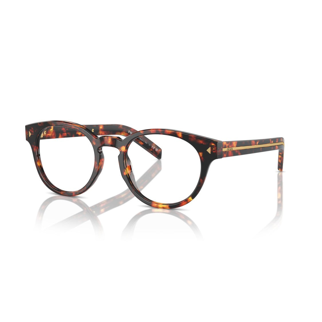 Prada 0Pr A14v Round Acetate Eyeglasses