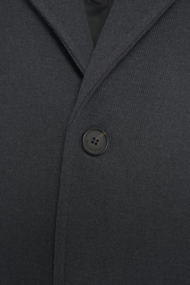 Won Hundred Gray Tailored Wool Blend Coat