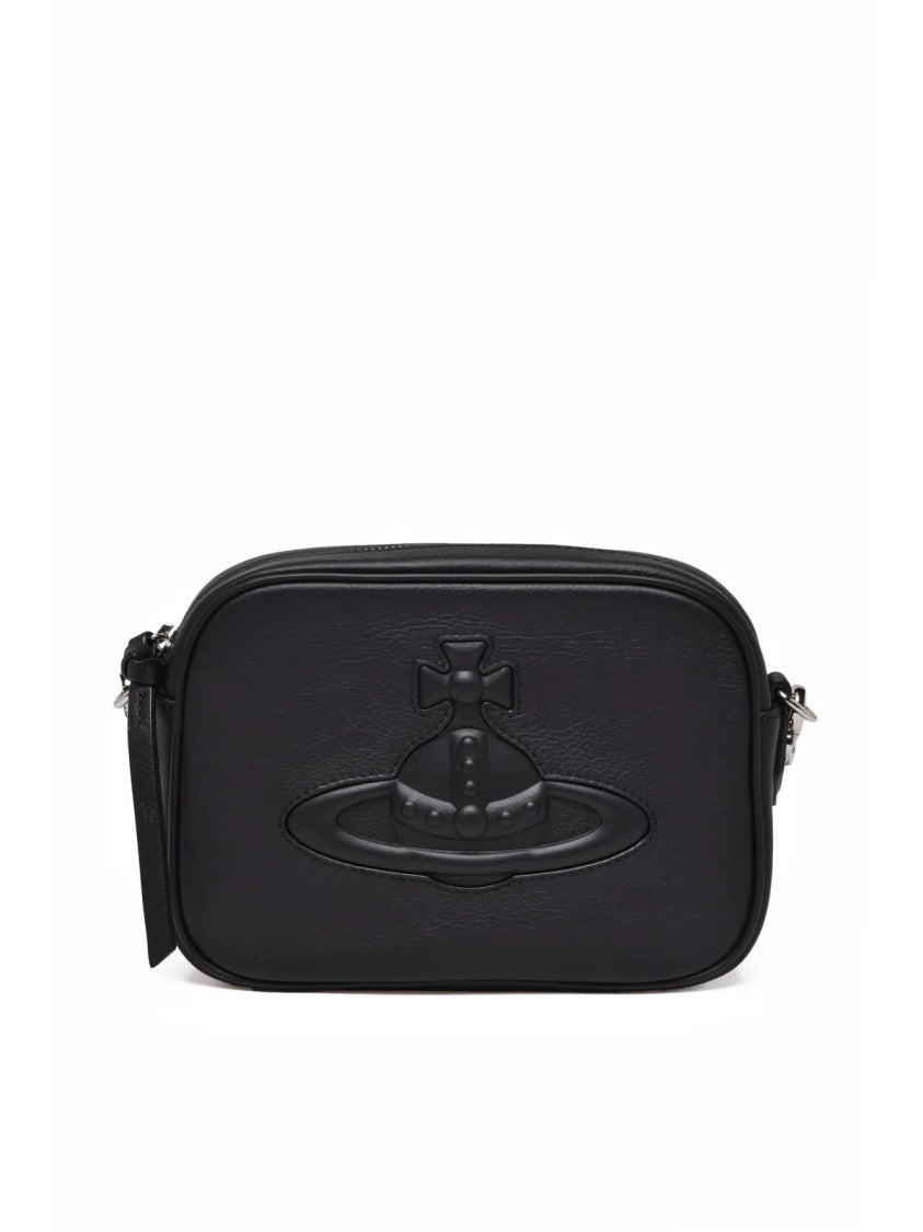 Vivienne Westwood Black Leather Anna Camera Bag