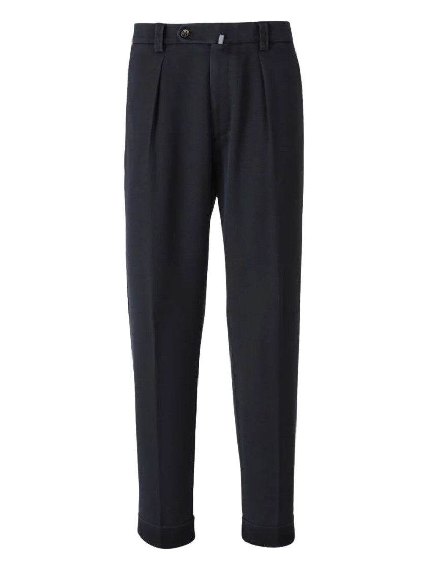 Berwich Relaxed Oversized Pants With Pleated Front