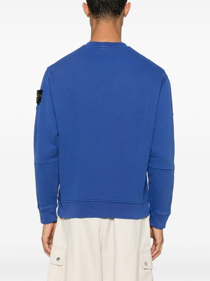 Stone Island Relaxed Fit Blue Sweater