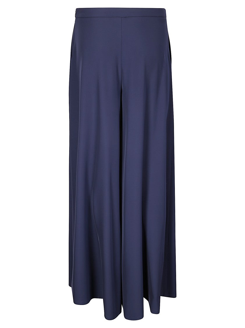 Stefano Mortari Wide-Leg Trousers With Side Zip Closure