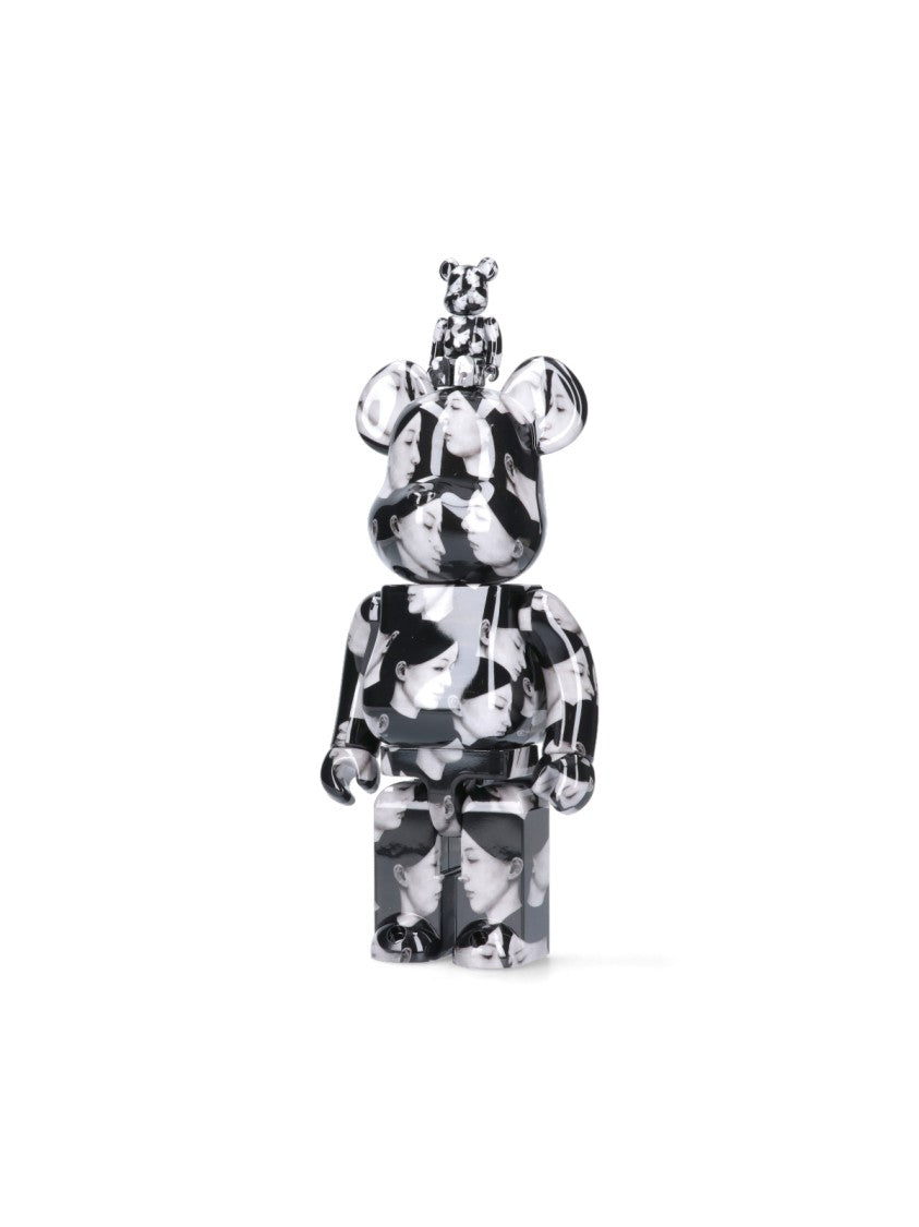 Medicom Toy Monochrome Bear Figurines With Glossy Finish