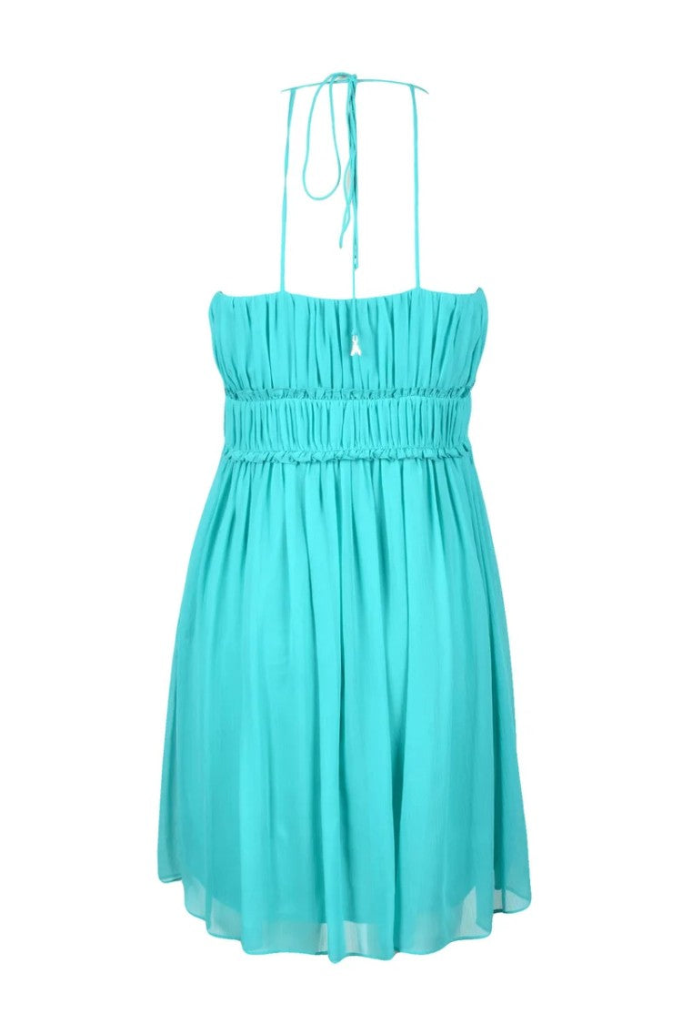 Patrizia Pepe Turquoise Short Voile Dress