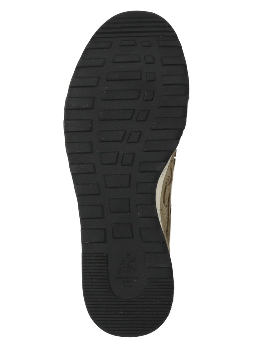 Premiata White Nous 8288 Perforated Sneakers