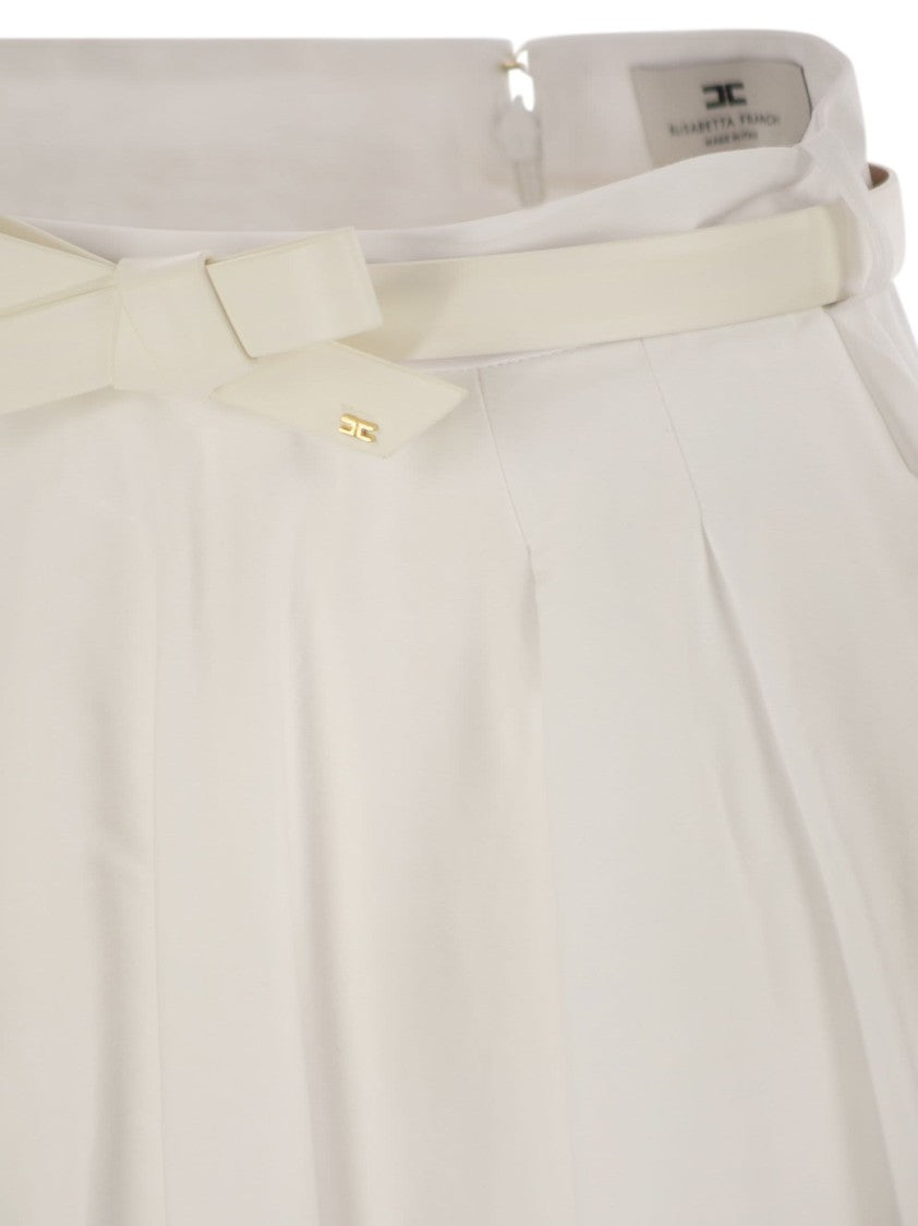 Elisabetta Franchi Flowing Satin Skirt