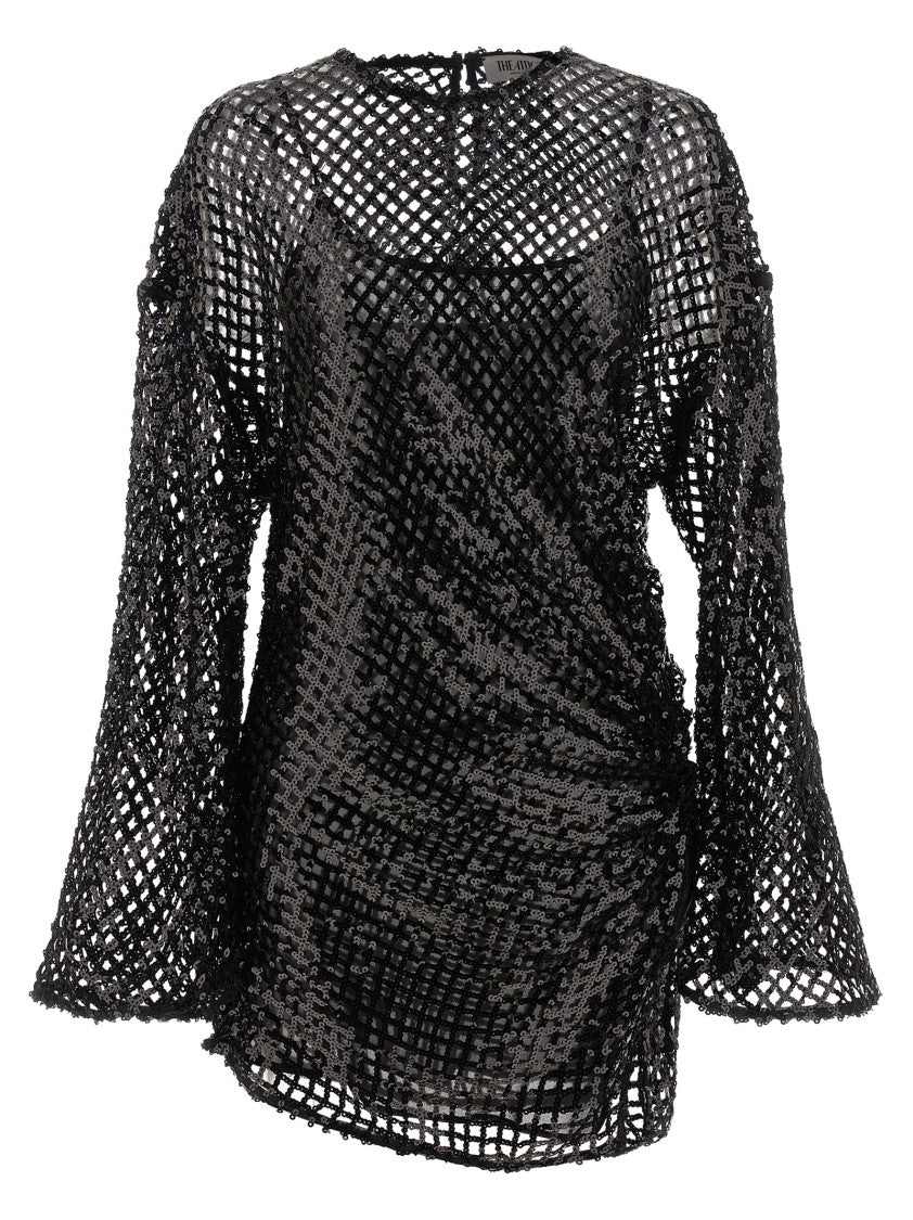 The Attico Sequin Mesh Dress