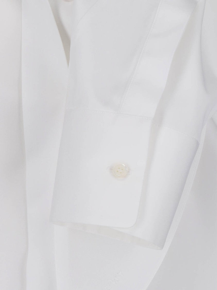 Givenchy White Bow-Detail Cotton Shirt