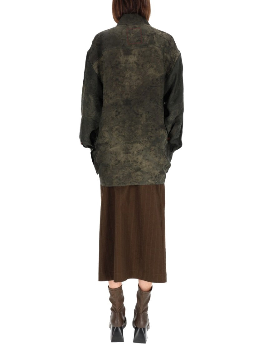 Uma Wang Tubby Oversized Tie-Front Shirt