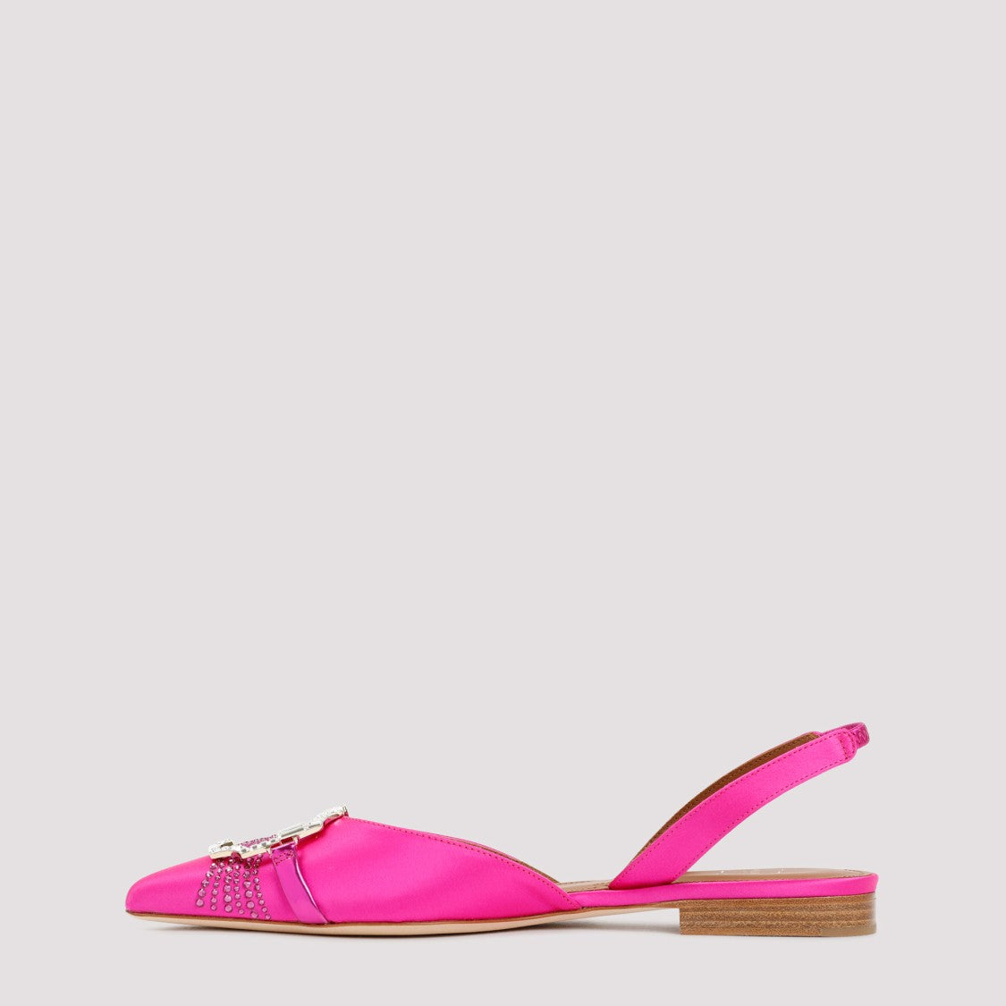 Malone Souliers Fuchsia Satin Misha Flats