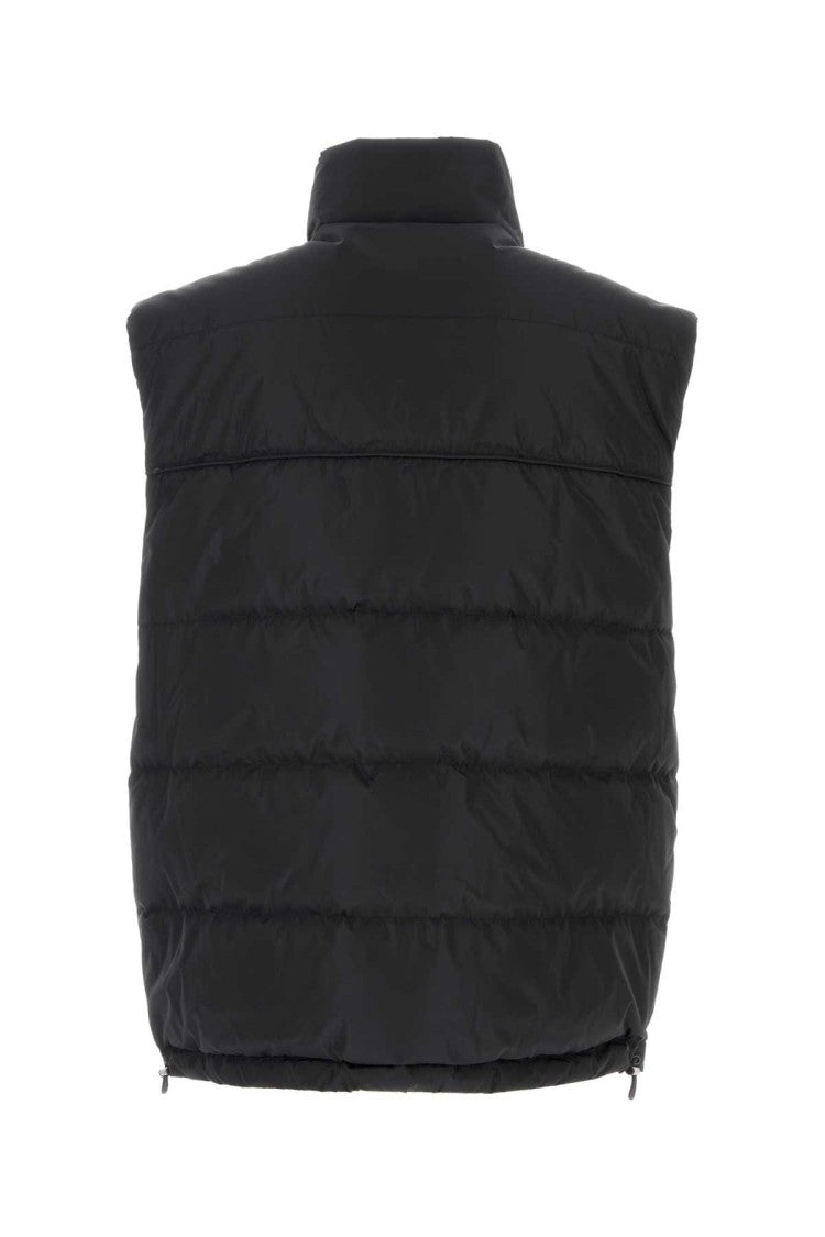 Versace Jeans Couture Black Polyester Reversible Sleeveless Down Jacket