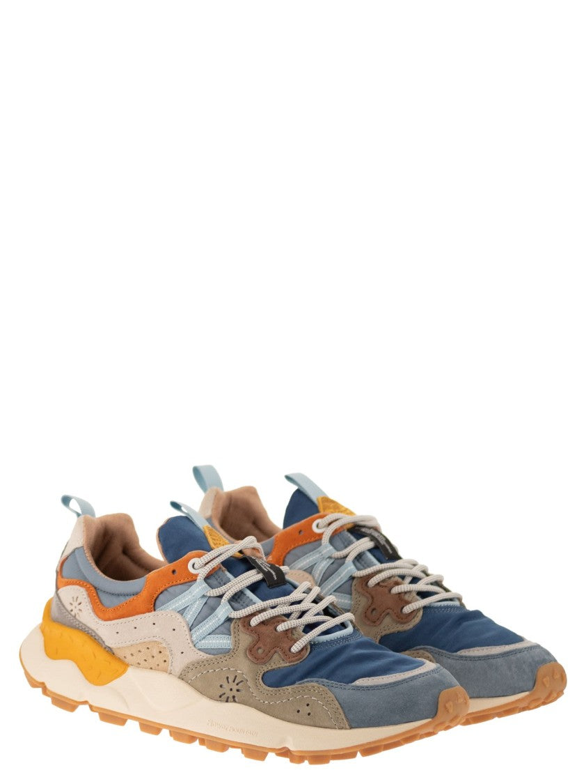 Flower Mountain Yamano 3 - Sneakers In Suede And Technical Fabric