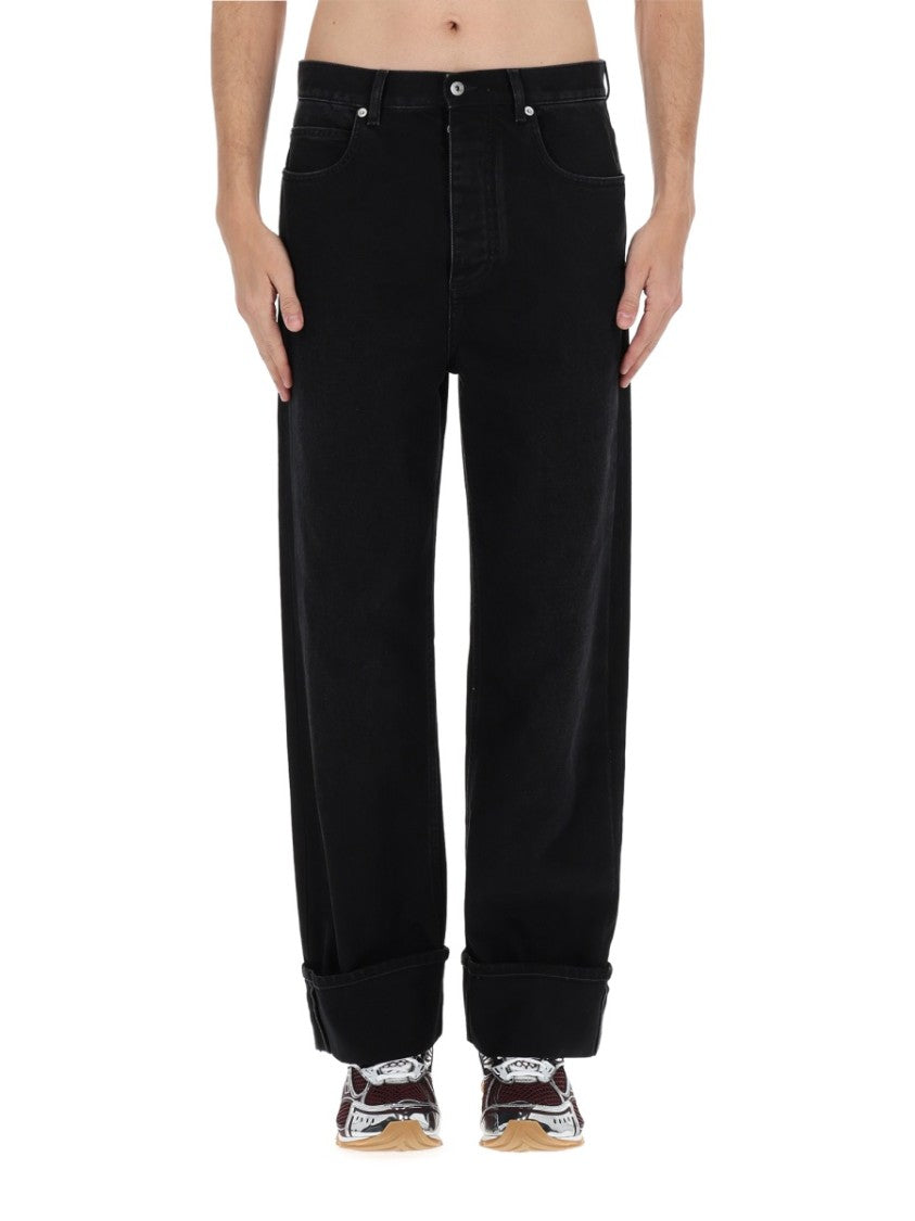 Bottega Veneta Wide-Fit Jeans With Folded Hem Detail